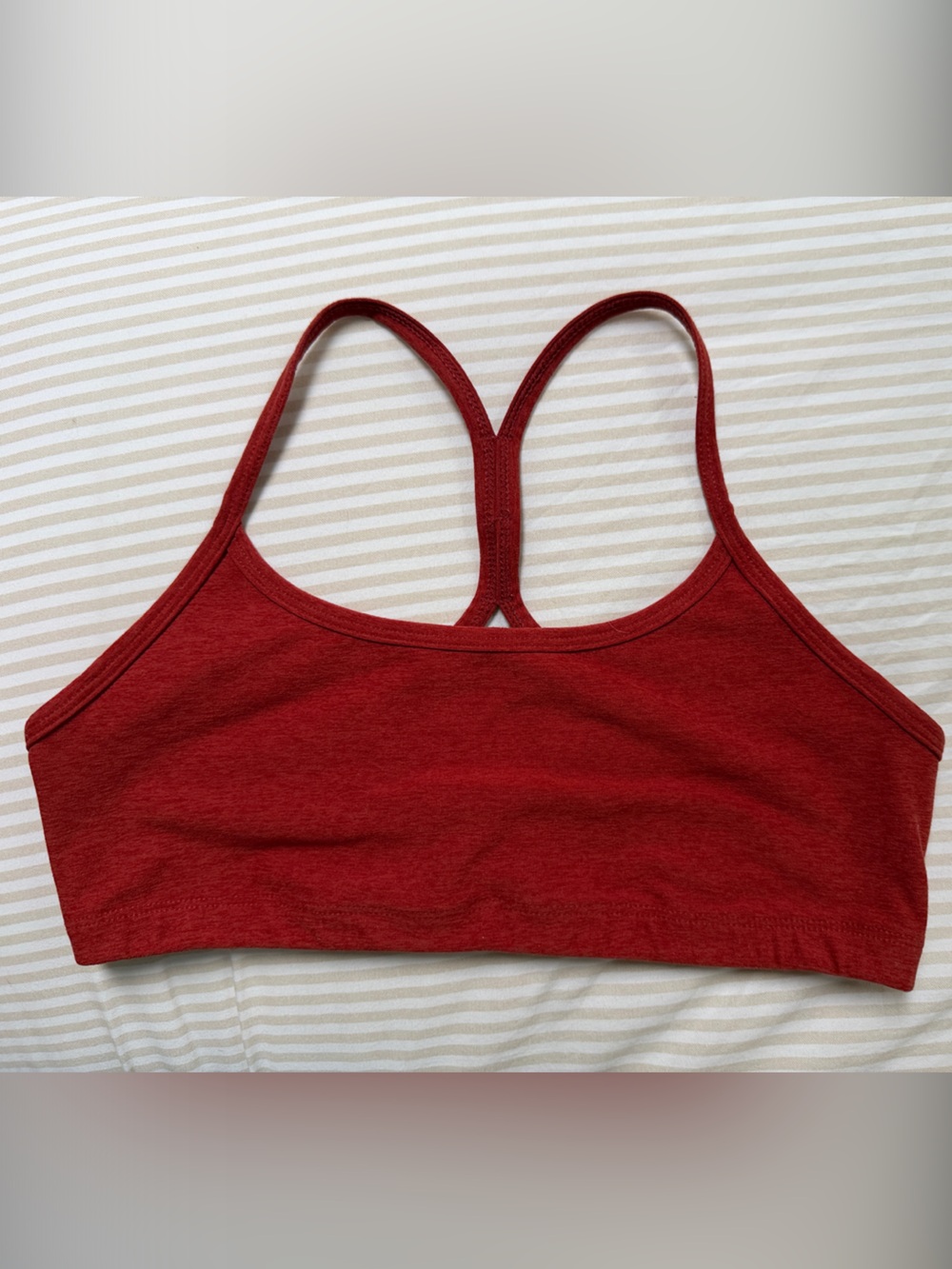 GUC Beyond Yoga Spacedye Slim Racerback Bra - Chili Red Heather, Medium